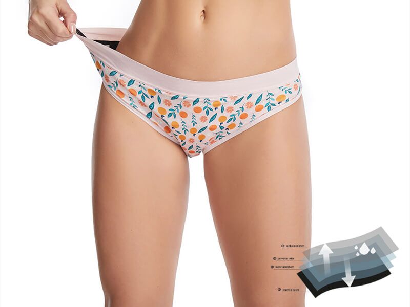 Period Panty Hipster Seamless period underwear in blue green shop online